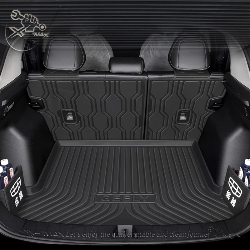 For Geely Coolray Binyue COOL PRO 2018-2024 Fit Car Trunk Mat All Season Black Cargo Mat 3D Shaped Laser Measured Trunk Liners