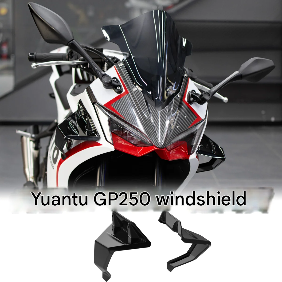 For VINTO GP250/GP325 modification accessories, universal wind diffuser, flow guide plate and housing cover for fixed wing