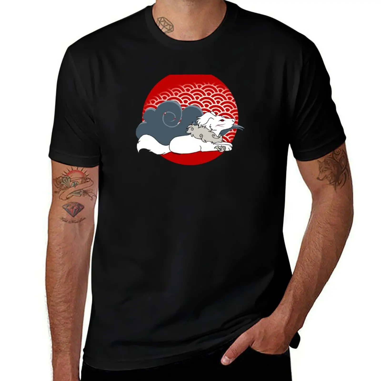 Sesshom-awoo T-Shirt Fashion Casual Short Sleeve T-Shirt