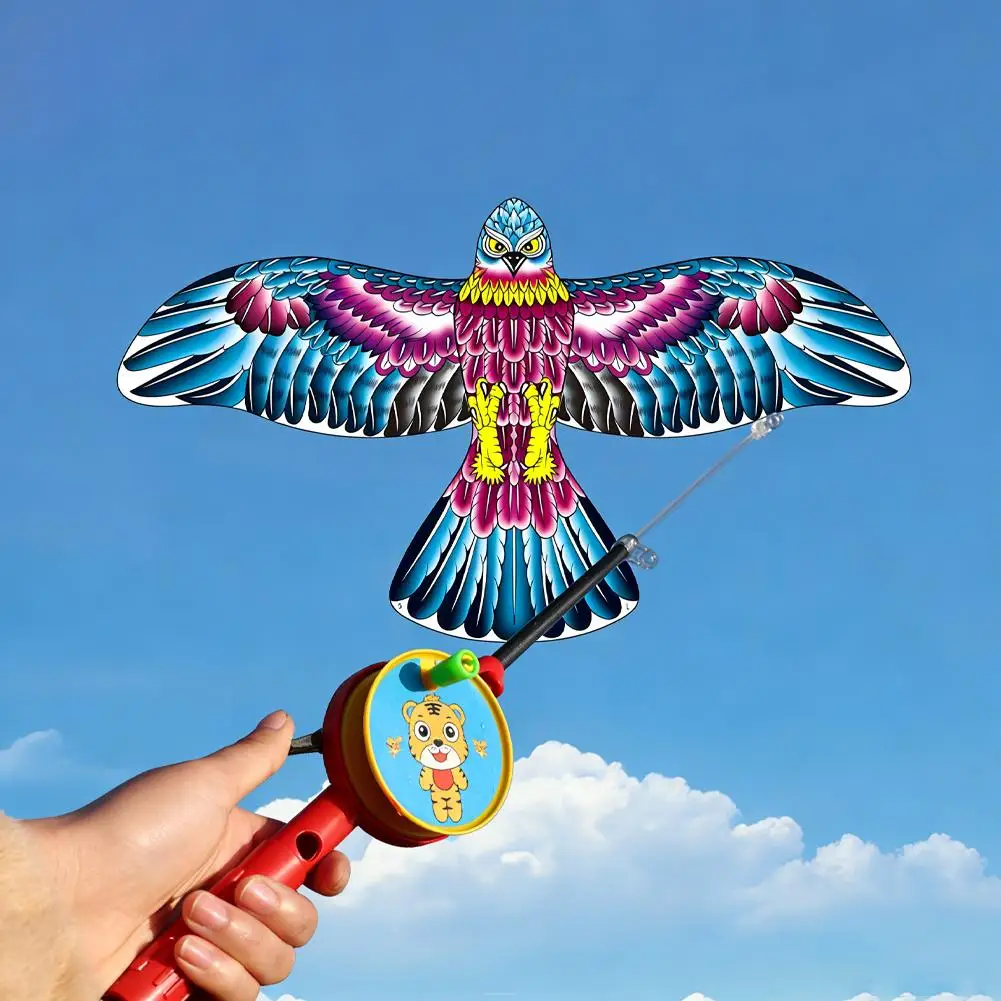 Mini Cometa con Forma de Caña de Pescar para Niños, Mariposa, Golondrina, Loro, Fácil de Volar, Cometas de Pez Dorado para Niños Pequeños, Playa, Parque, Principiantes