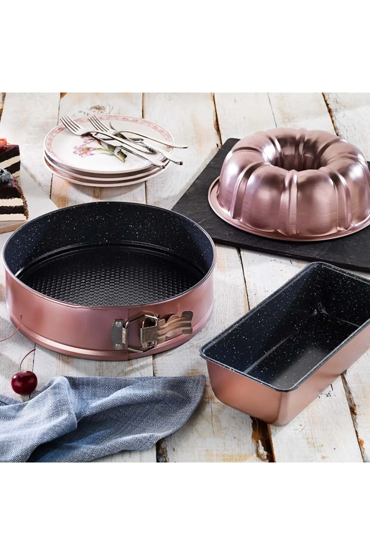 Juego de moldes para Tartas, 3 piezas, 3 piezas, hechos de acero de calidad, elegantes y útiles, imprescindibles en la cocina, 3 piezas 2022 Trend