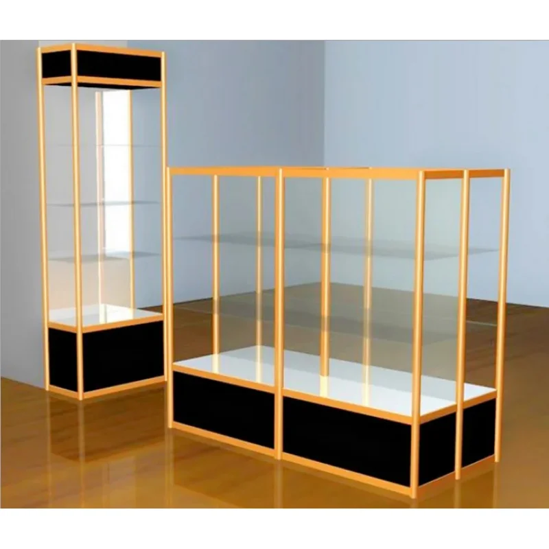 custom.Hot Sale Wooden Glass Jewelry Display Cabinet Design Retail Jewelry Store