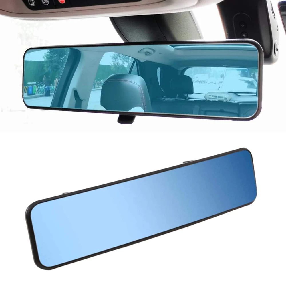 

Rear View Mirror,300mm Anti Glare Rearview Mirror Convex Panoramic Rearview Mirror Clip on Car Mirror to Reduce Blind Spot