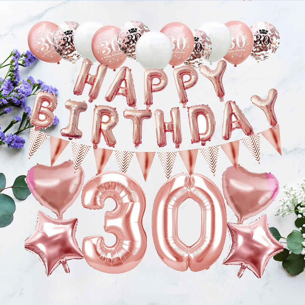 

Birthday Balloon 12 Decorative Balloons Pcs Latex Decorative Balloons Party Supplies Happy Birthday Photo Prop