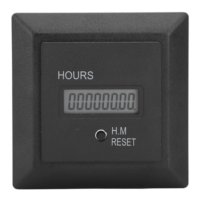 Digital Display Hour Meter High Accuracy Timer 50/60HZ Universal HM‑1R AC 100‑240V