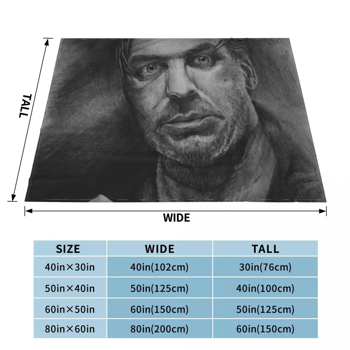 TIll Lindemann Portrait Throw Blanket Dorm Room Essentials Weighted Blanket throw blanket for sofa