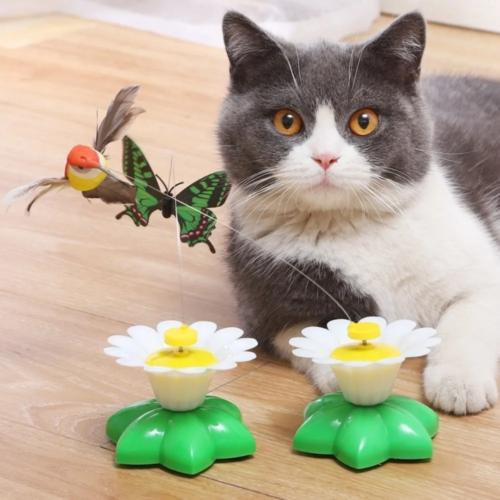 New Electric Butterfly Cat Random Colors Rotating Training Pet Shake Flying Automatic Humming Bird Intelligence Pet view 5