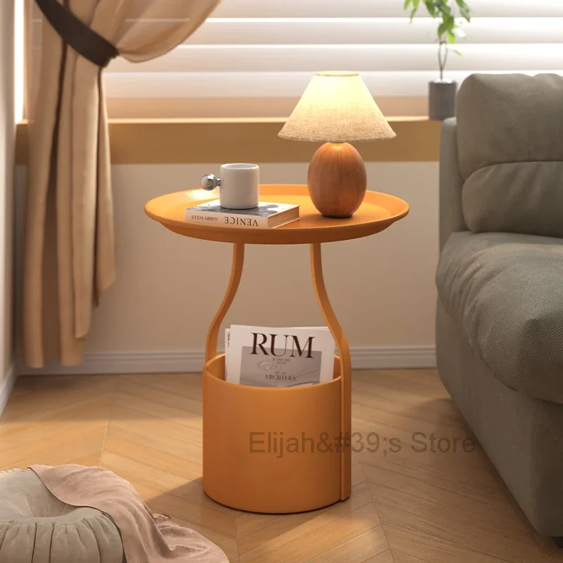 

Modern Living Room Table Design Portable Round Mobile Small Minimalist Coffee Table Auxiliary Mesas Redondas Furniture MQ50CJ