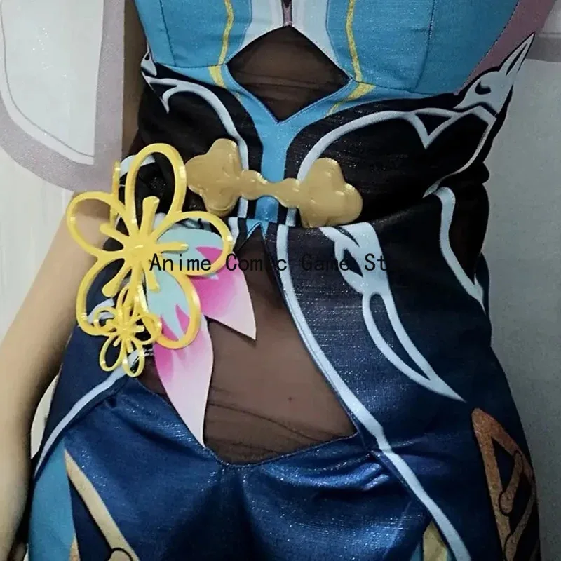 Az15Ruan Mei Honkai ستار السكك الحديدية تأثيري فستان مُصمم حسب الطلب شعر مستعار Ainme لعبة مثير الصينية شيونغسام حفلة الهالوين الزي للنساء