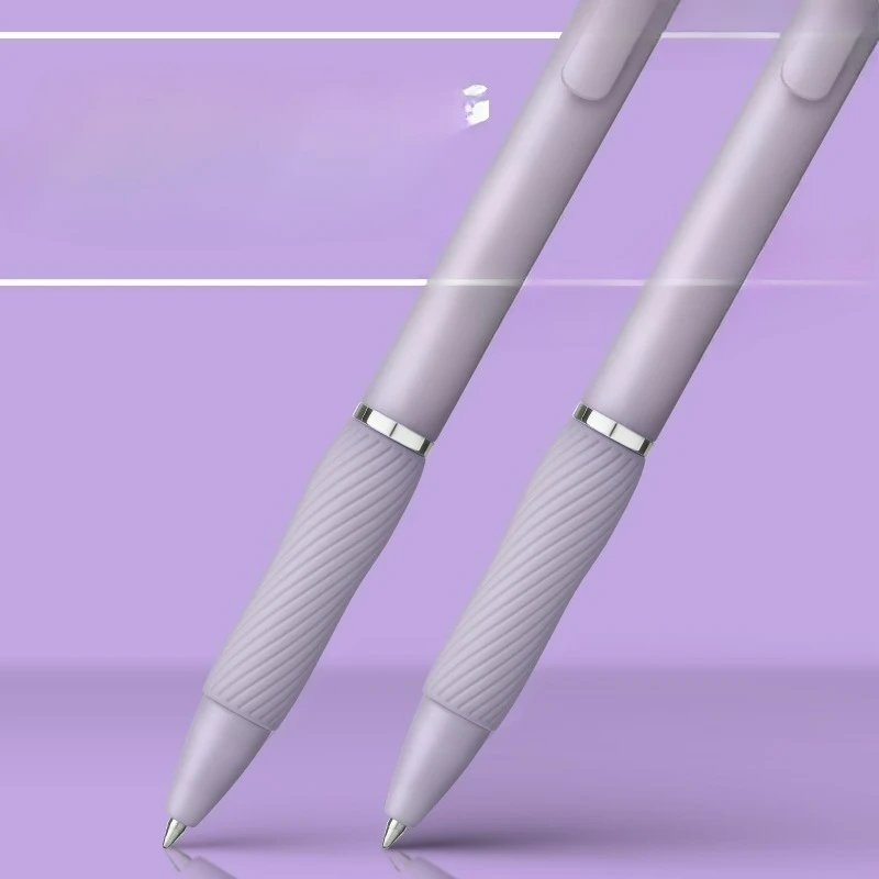 Pens, Medium Point , Violet Barrel, Black Ink, 4 Count