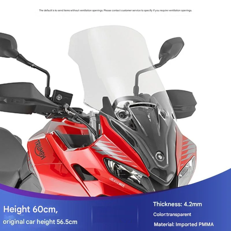 Custom Tall Windshield for Triumph Tiger 660 Sport 2022-2025, Stable & Anti-Scratch, Touring Modified Parts