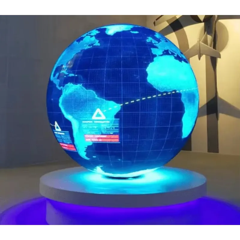 Spherical Indoor Advertising Circular Led Ball P2.5 0.6 m Diameter Hanging Spherical Led Display
