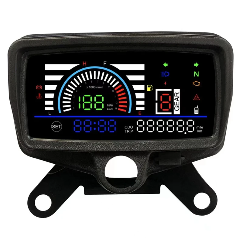 Motorcycle Digital Instrument Voltage Efi Speed Oil Level Digital Display for CG150-CG150