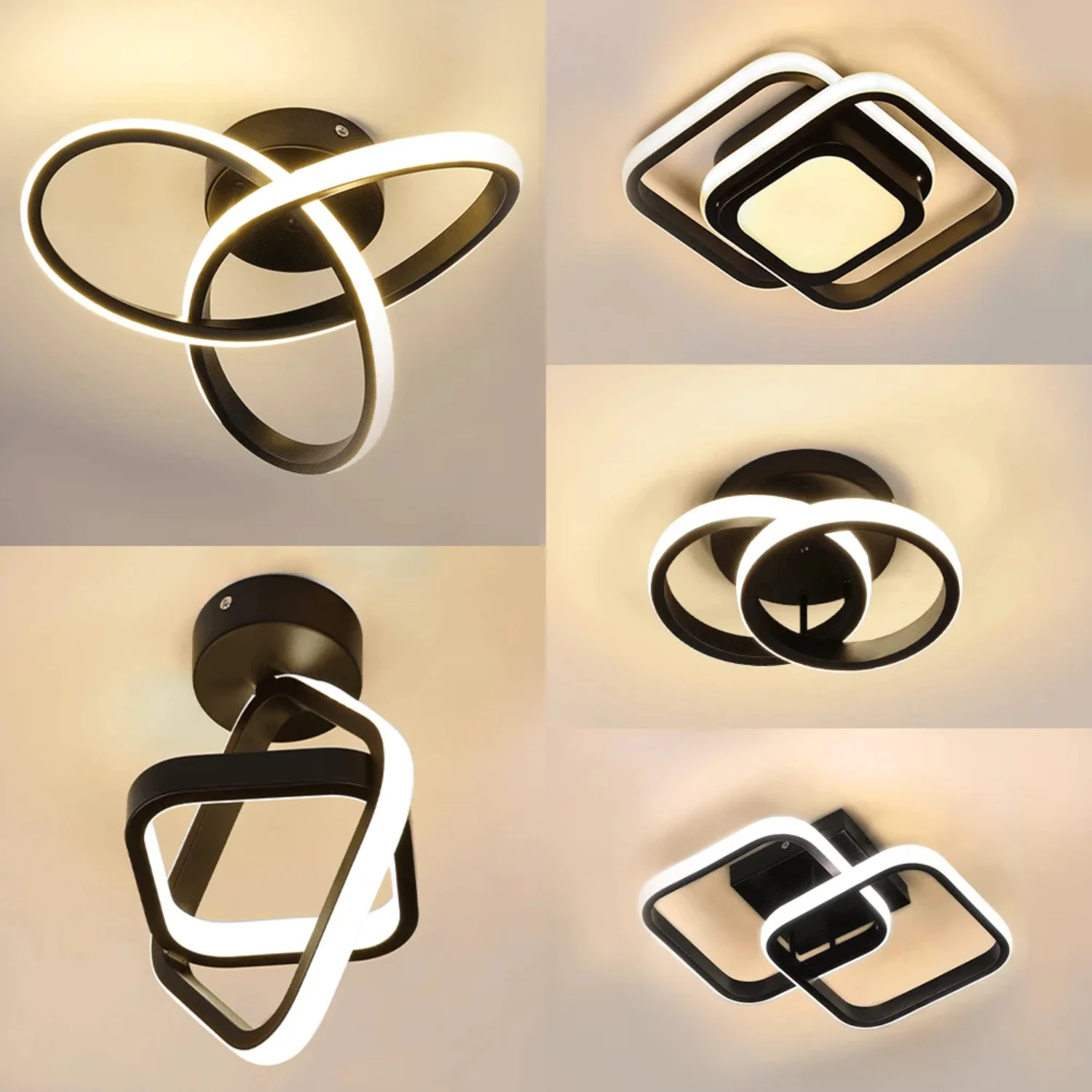 현대 천장 조명 통로 램프, 복도 사무실 발코니 광택 고정장치, 실내 장식