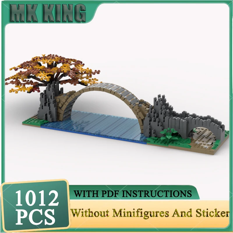 

Famous Scene Moc Building Blocks Devil's Bridge Model Technology Bricks DIY City Street View Construstion Assembly Toy Gifts