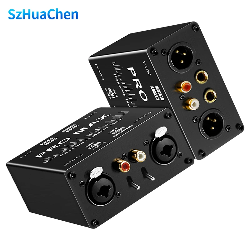 Audio Isolator,Audio Current Eliminator,XLR 6.5,Permalloy Isolator,Mixer Live Broadcast Mixer Microphone Common Ground Filte