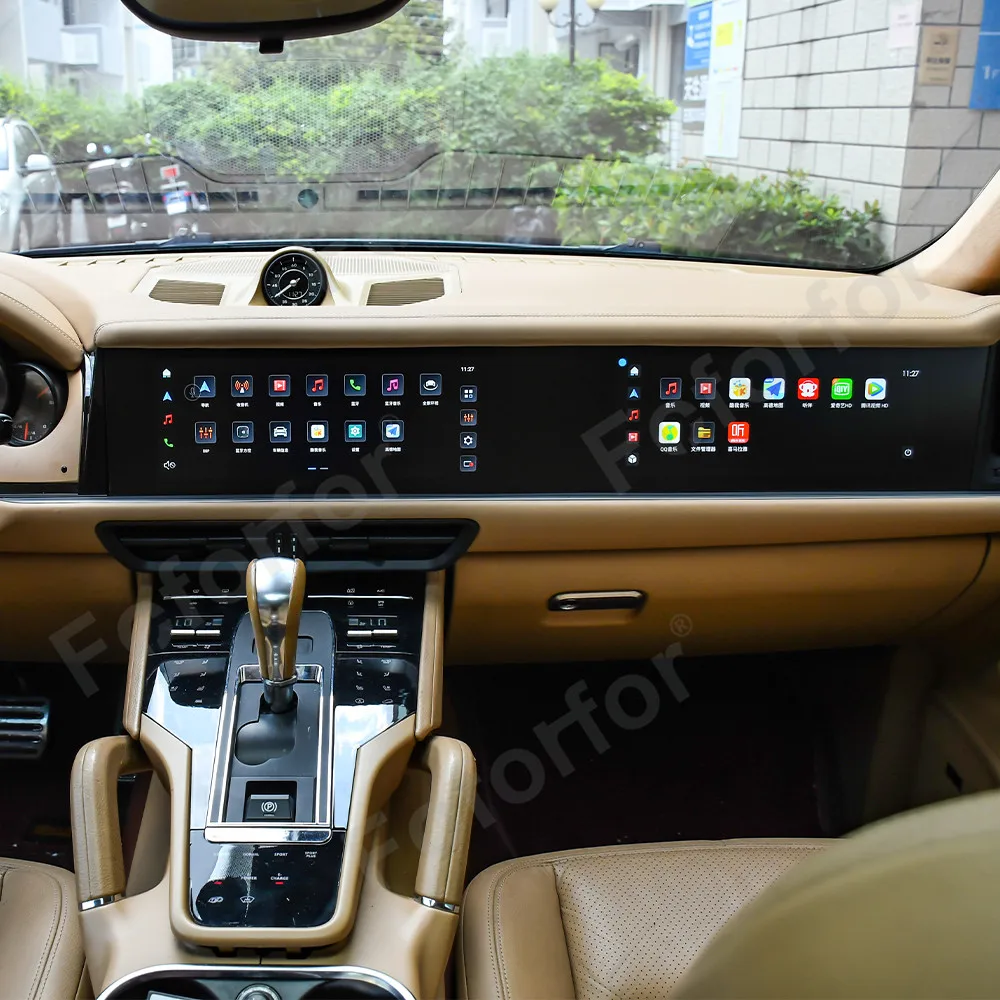 12.3 Newest Android Radio For Porsche Cayenne 2010-2017 Upgrade 2024 Car Dashboard Multimedia Player Interior Screen Copilot