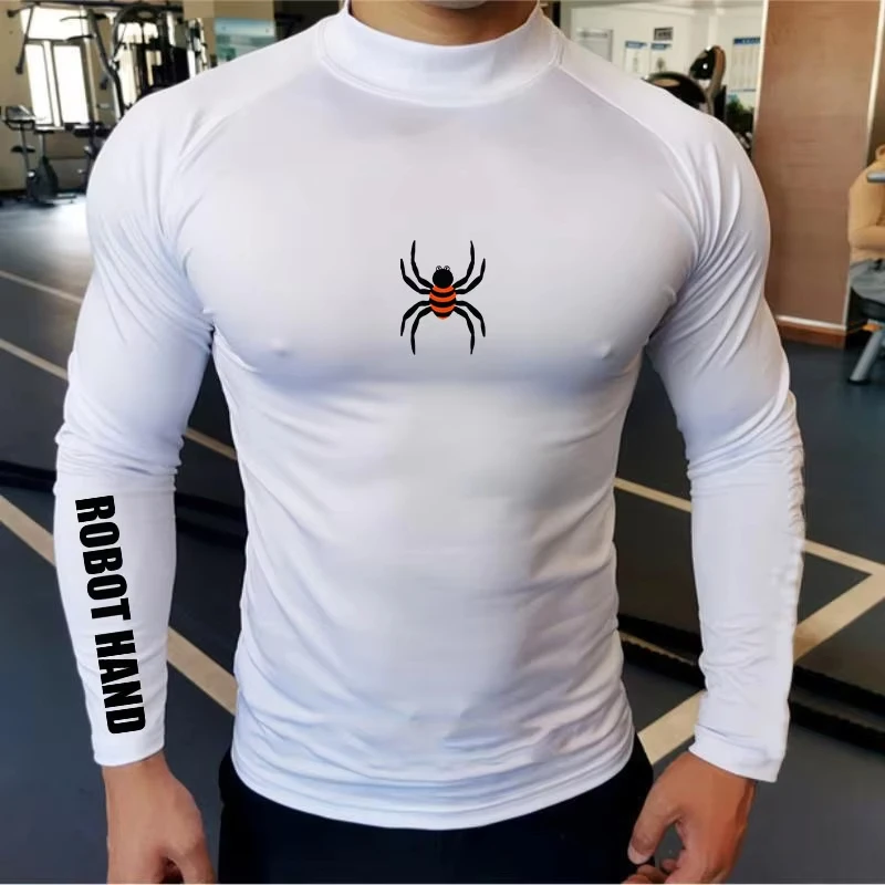 

Men's Sports T-Shirt Long Sleeve Running Gym Clothing Fitness Compression Shirt Pullover Sportswear