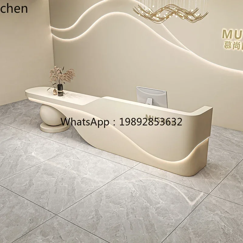 

H29-F Beauty salon checkout page yoga studio bar reception company hotel reception desk