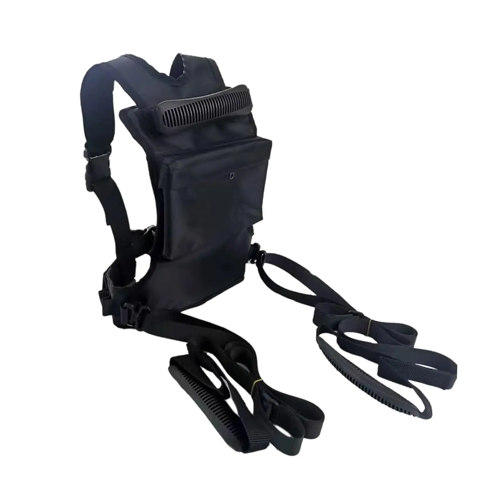 Kids Skiing Harness with Handle Adjustable Shoulder Waist Straps Snowboard Learning Leash for Outdoor Winter Practice