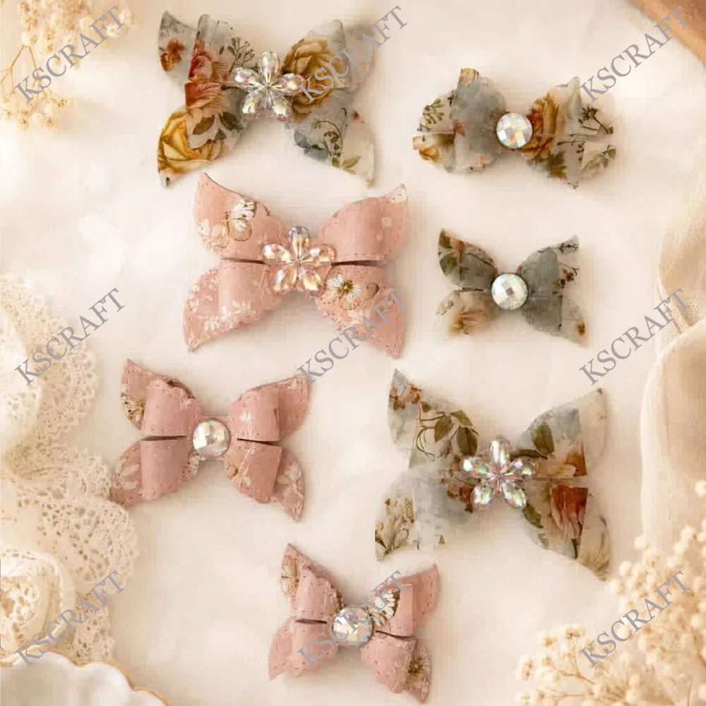 KSCRAFT Double Loop Scalloped Bow Cutting Dies Stencils for DIY Scrapbooking Decorative Embossing DIY Paper Cards