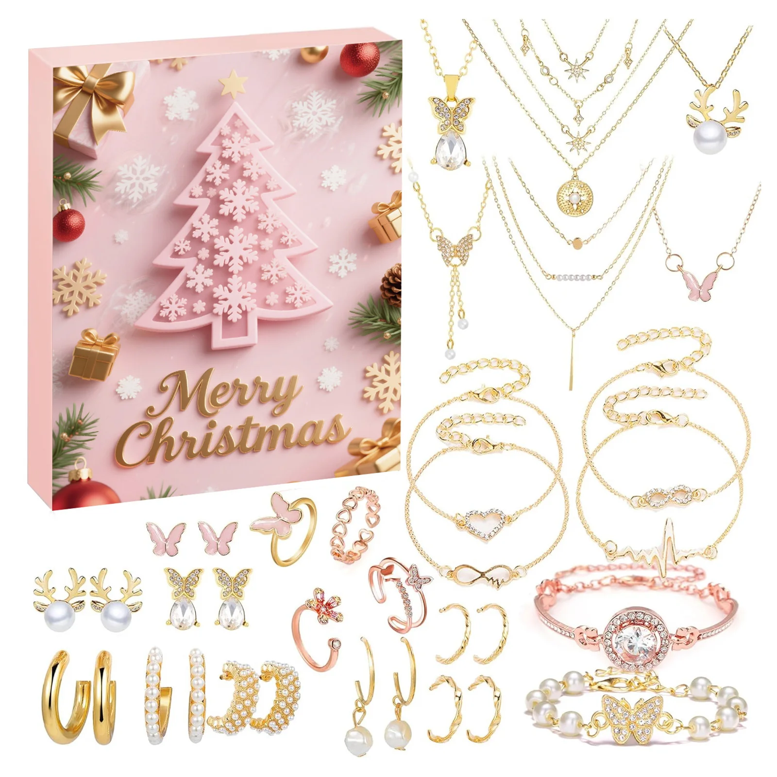 3 دقائق الموقت السائبة مجوهرات تقويم القدوم للنساء المراهقات أزياء أساور القلائد خواتم ساعة توقيت رقمية مع #1