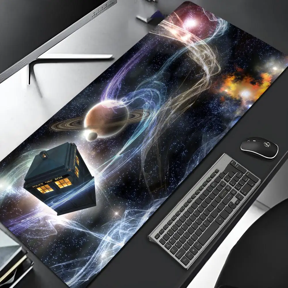 Alfombrilla de ratón DOCTOR WHO para juegos, borde de bloqueo, ordenador grande para Gamer, alfombrilla de ratón artística de goma grande para Gamer, alfombrilla de escritorio para ordenador portátil