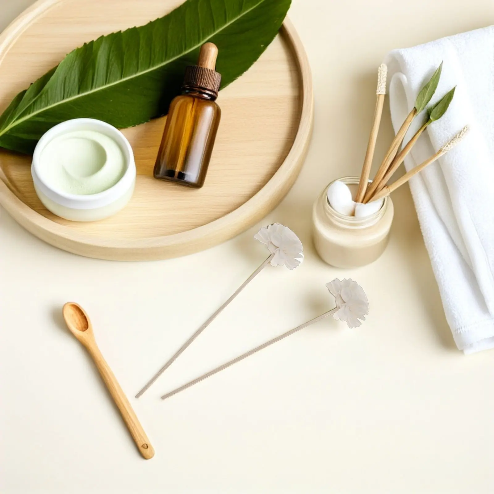 10Pcs Premium Rattan Diffuser Sticks Flower Aroma Sticks for Aromatherapy Bottles Home Office Car Decor Fragrance Diffuser