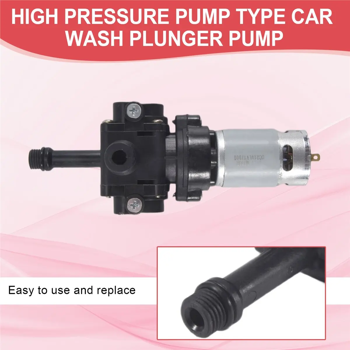 Jun.A-High Pressure Pump Car Wash Plunger Pump Car Washing Motor Atomizing Cleaner Pump 21V Electric Car Washer