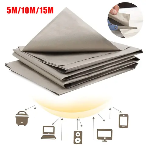 Faraday Fabric-RFID Shielding-Block WiFi/RF Anti-Radiation Grade Protection Nickel Copper Fabric Nickel EMF Cloth Anti Signal