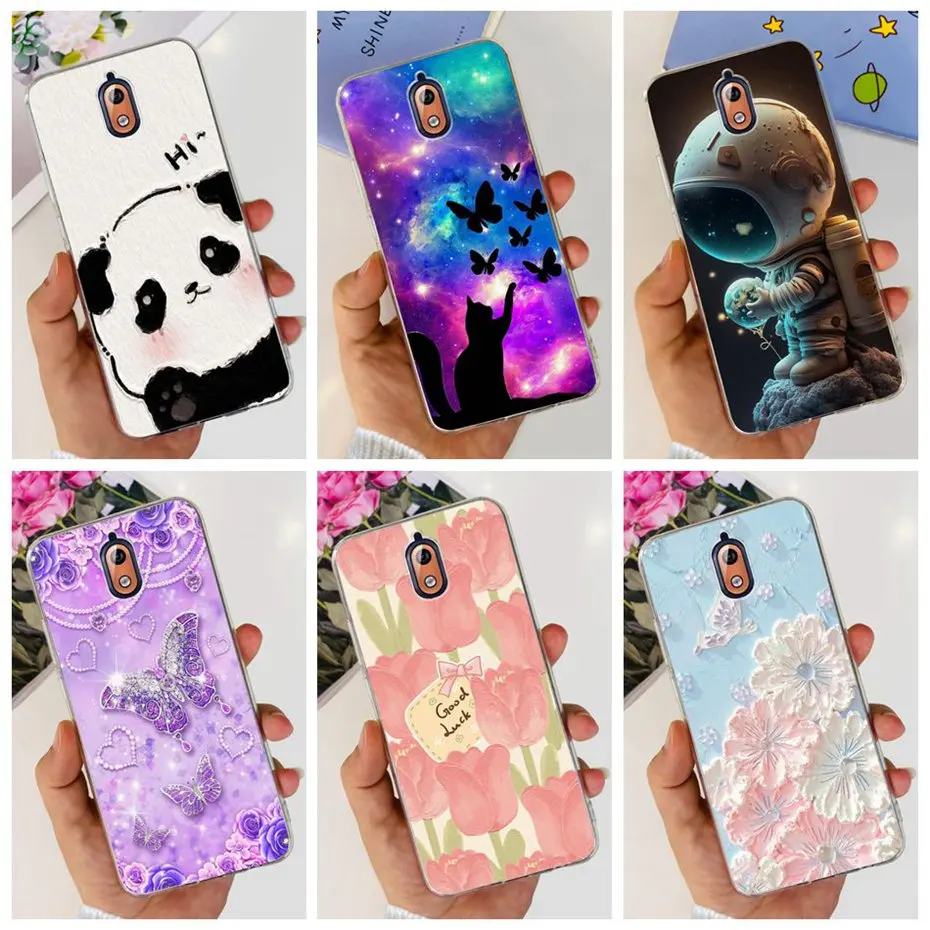 Lovely Printing Case For Nokia 3.1 3 Soft Silicone TPU Back Cover For Nokia3.1 Nokia3 TA-1032 TA-1028 TA-1049 TA-1057 Phone Case