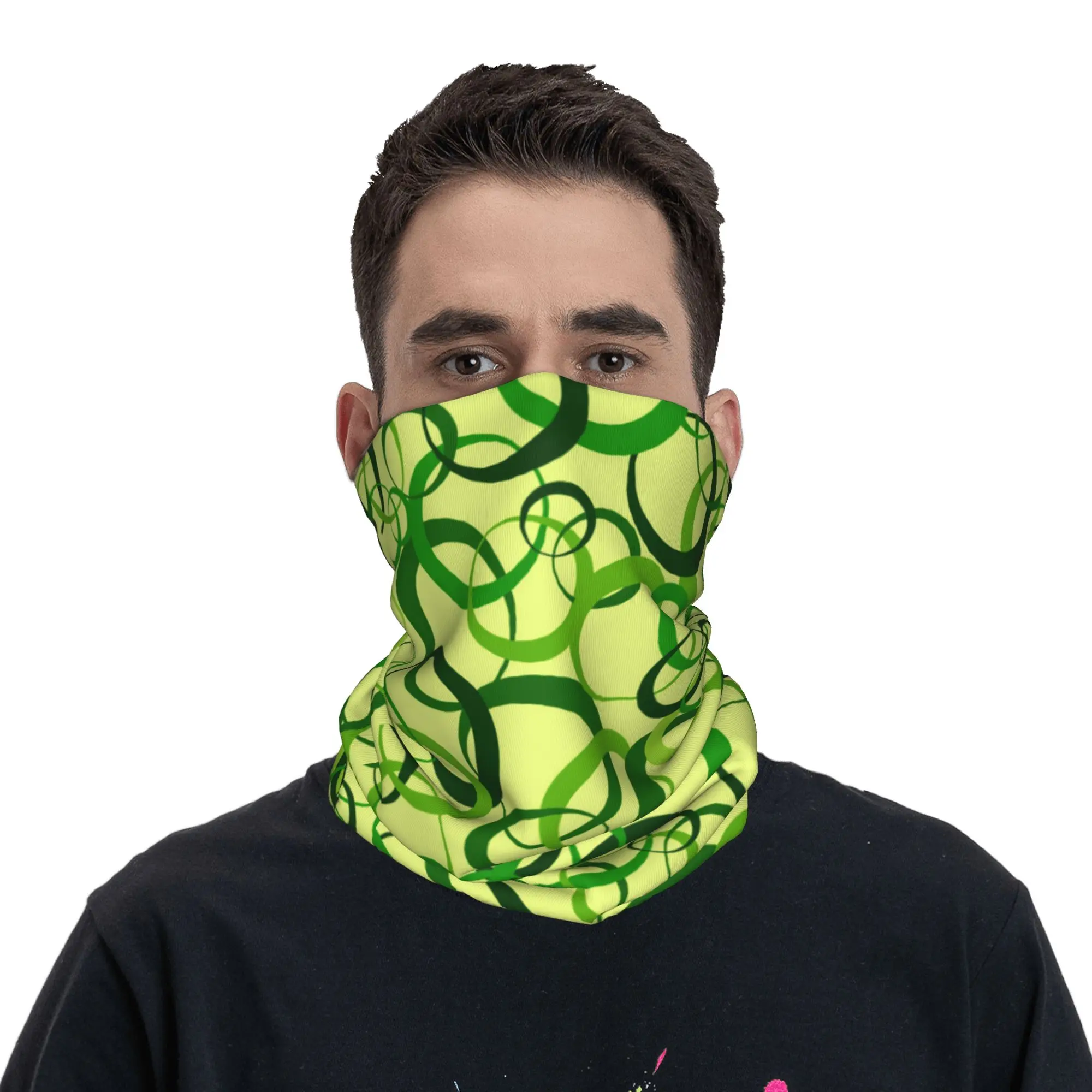 Pics Of Overlaping Circles Images Bandana Neck Gaiter Printed Face Scarf Multifunction Balaclava Outdoor Sports Unisex Adult