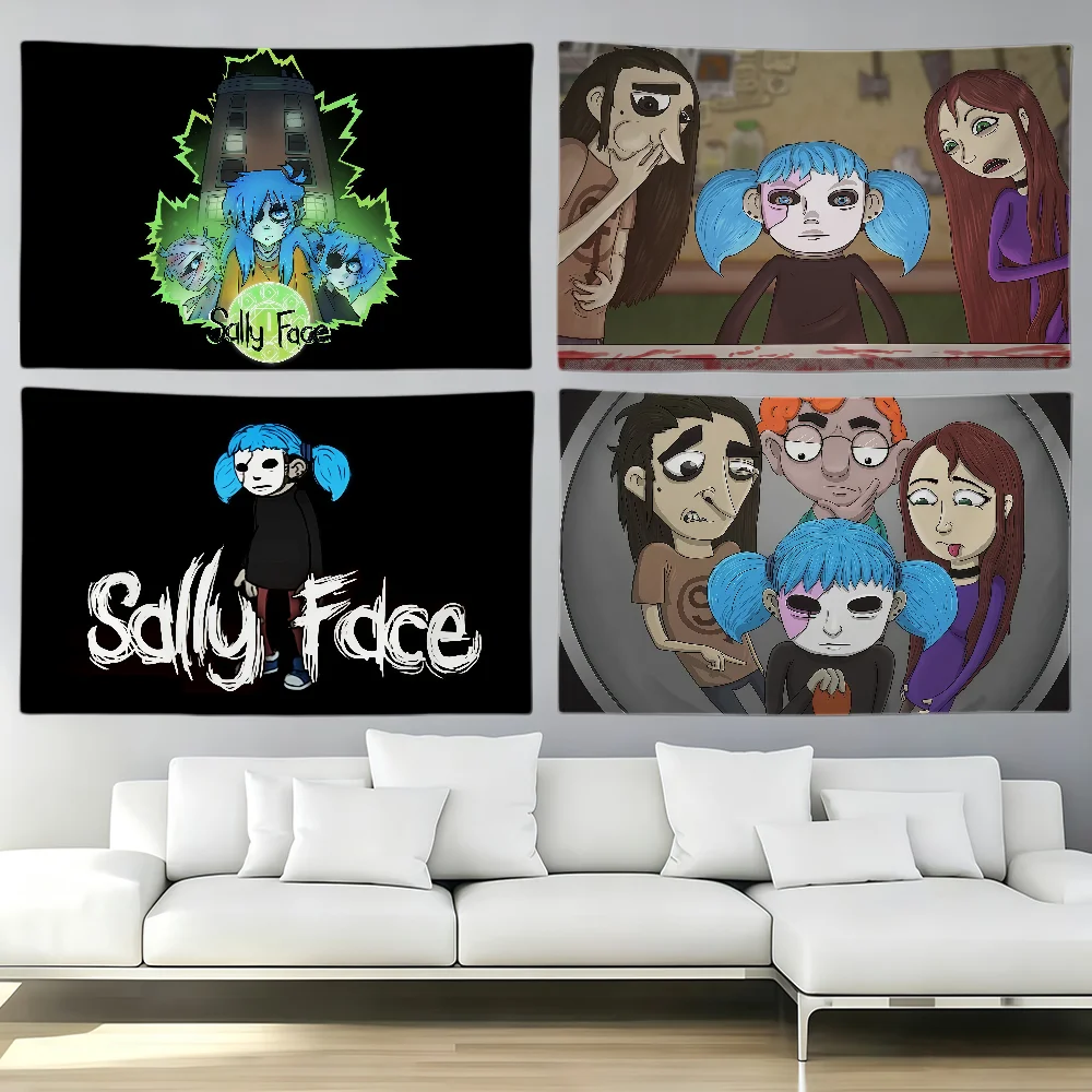 Game S-Sally F-Face flag Party Club Outdoor Interior Wall Decoration Banner Fans Gift Print Decor flag