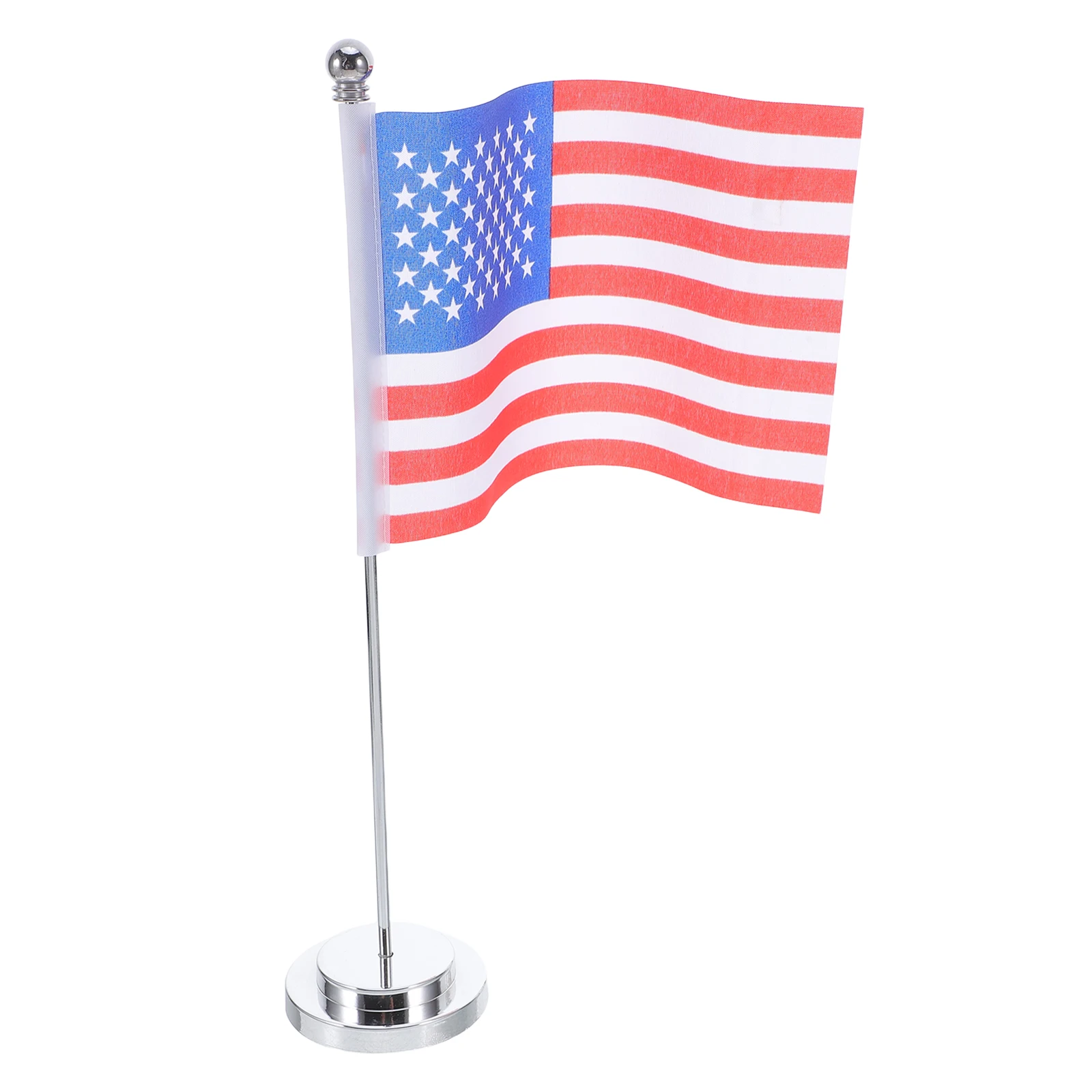 

Desk Decor American Tabletop Flag With Iron Base Small Usa Table Flag For Office Home Decoration Desktop Accent