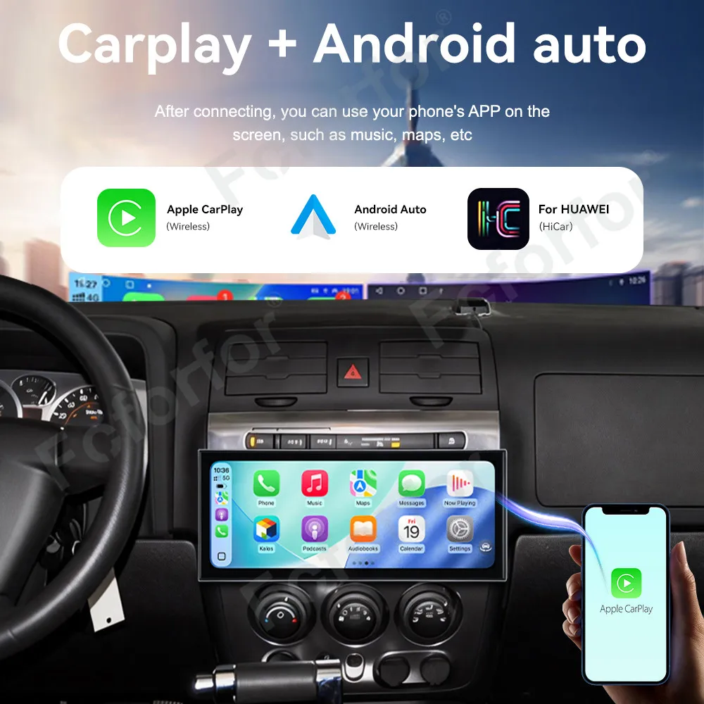 High Definition Car Media Player 15.8 Inch Full HD Touch Android 15 GPS Navigation Stereo Head Unit For Hummer H3 2005-2010