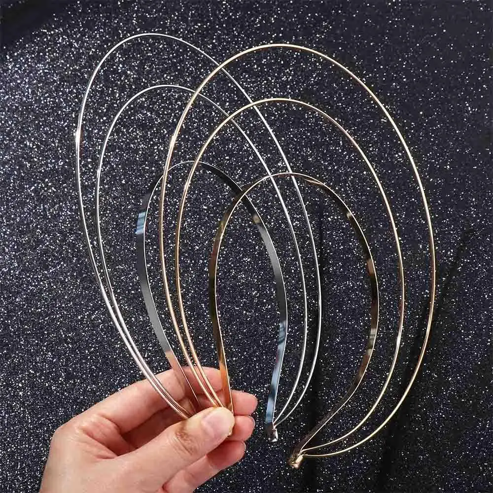 

Metal Band Headpiece Multi-layer Goddess Hairbands Non Slip Hairbands Women DIY Headband Thin Halo Hair Crown Korean Hair Hoop