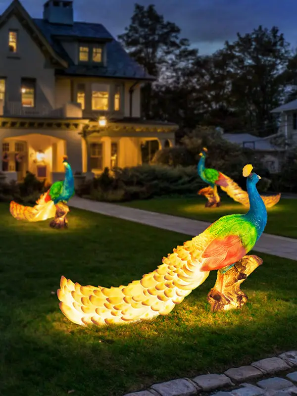 

Solar peacock light outdoor waterproof garden light landscape light decoration