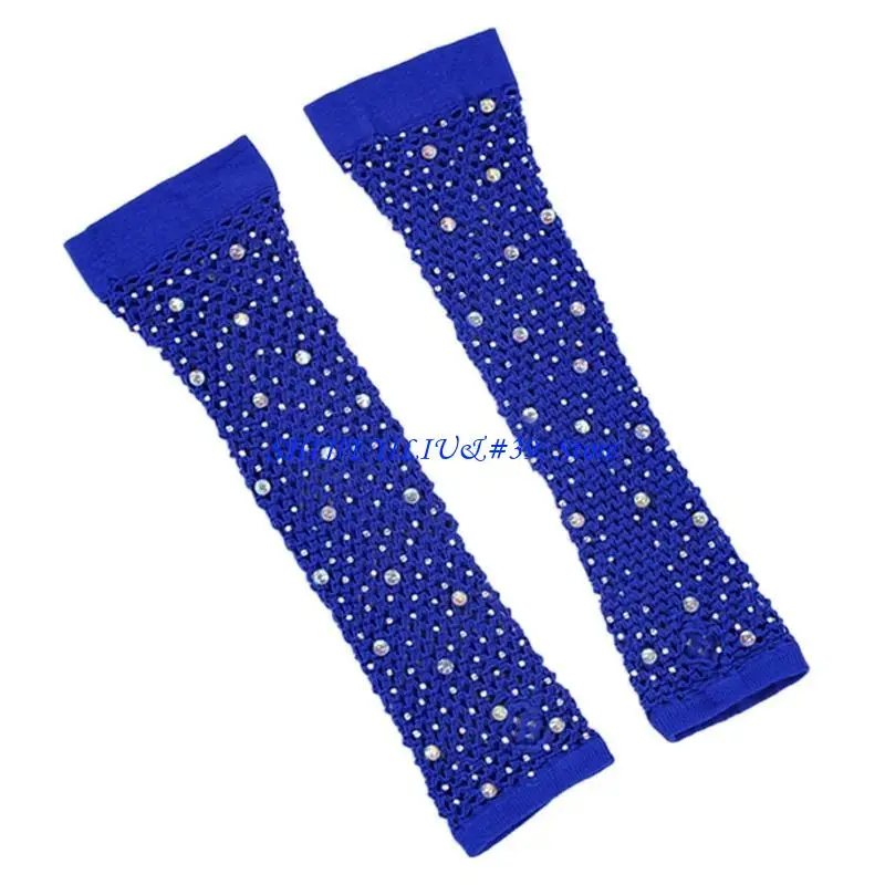 E21F Blingbling Hollow Gloves for Christmas Theme Party for Women Girls