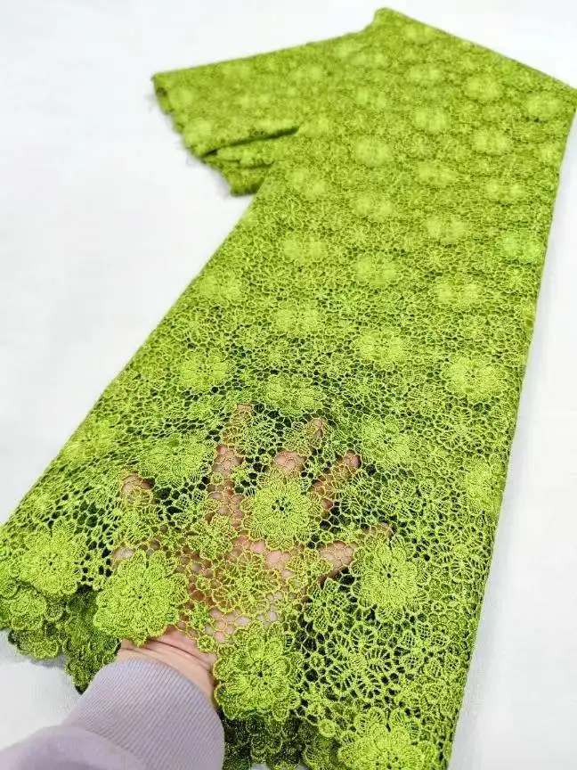 

2025 African Nigerian High-Quality Embroidery Mesh Lace Fabric French Tulle Sequins for Wedding Party Dresses 5 Yards XL106