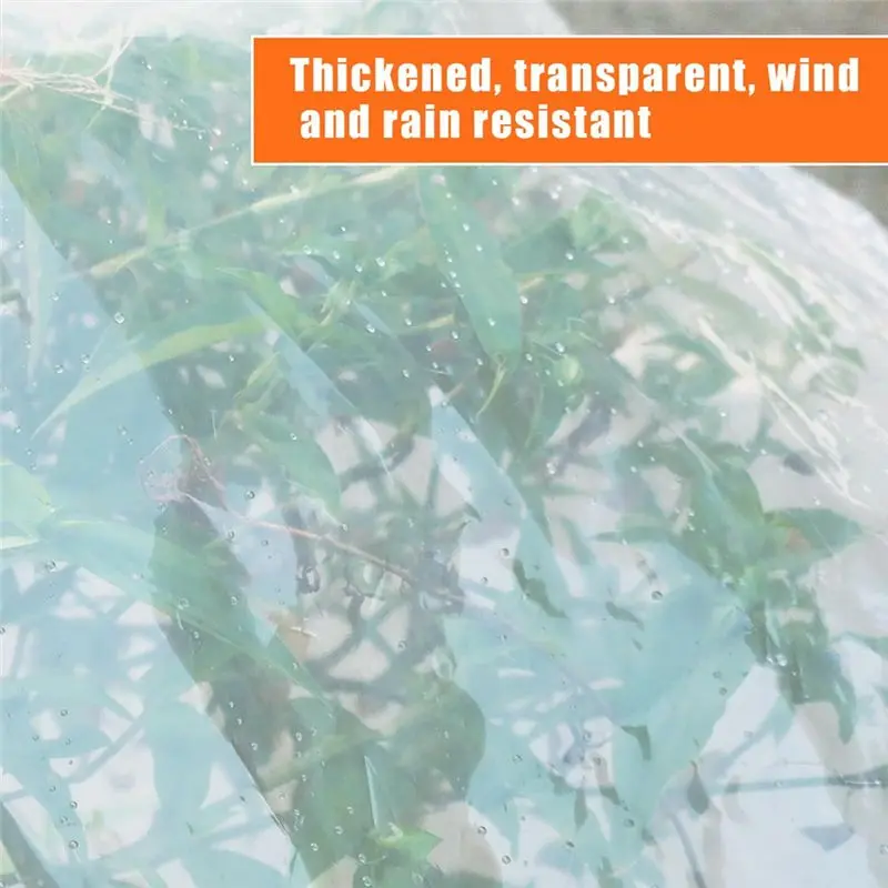 PZHI 6.6x13 FT Clear Waterproof Tarp, Heavy Duty Clear Vinyl Tarp with Grommets, Outdoor Garden Rainproof Cover for Patio