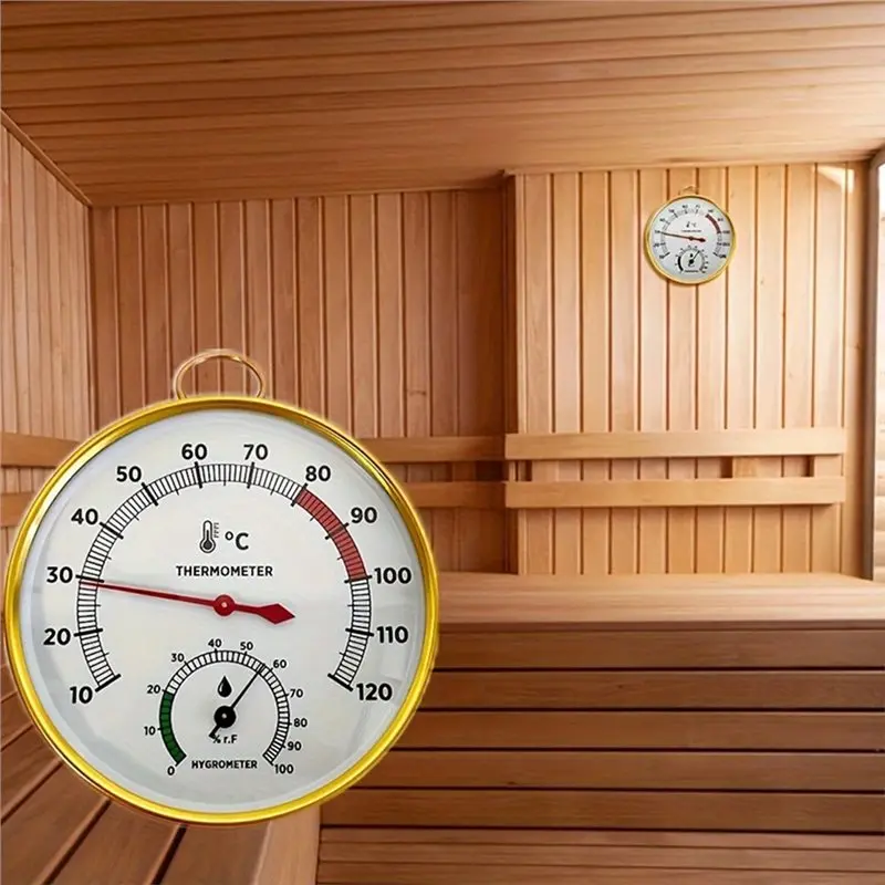 CYCLI-Per vapore per sauna Termometro e igrometro per sauna a vapore, spa domestico e uso interno