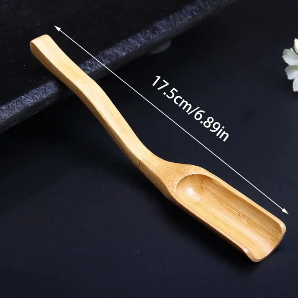 New Portable Tea Scoop Natural Bamboo Spoon Accessories Teaspoon Chinese Retro Style Kongfu Tea Delicate Tea Shovel