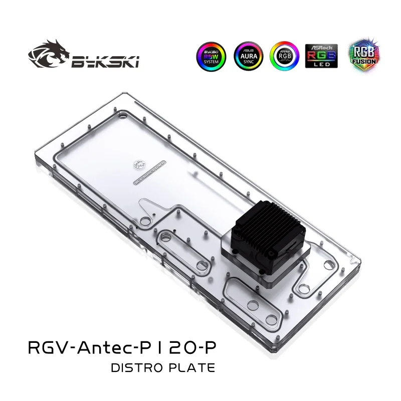 

Bykski RGV-Antec-P120-P,Water Cooling Distro Plate for Antec P120 Case,Waterway Board Reservoir Water Tank Pump for PC Cooling