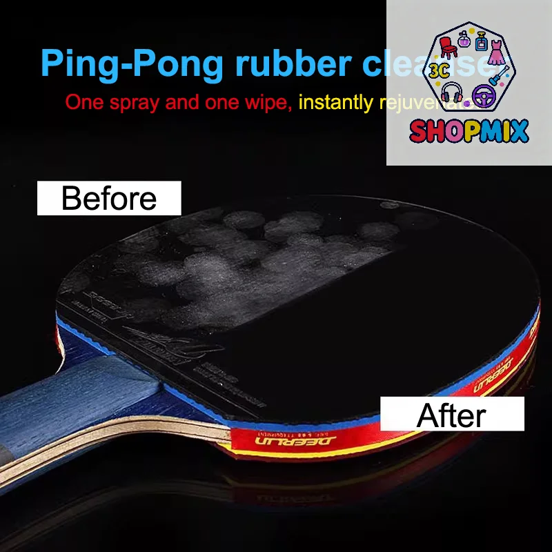 

100ml Rubber Cleaner Spray Special Cleaning Agent Wipe Protective Film Edge Protection Strap For Table Tennis Rackets