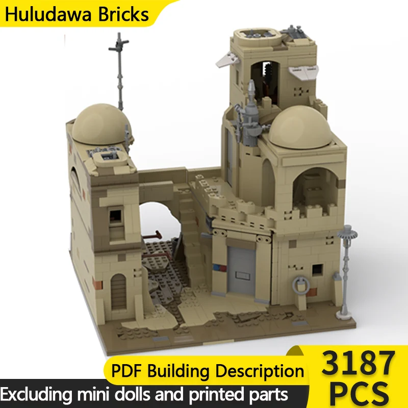 

Medieval Castle Model MOC Building Bricks Desert Grand Tavern Modular Technology Children Holiday Gifts Assemble Toys Suit
