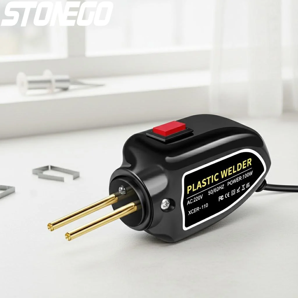 100W Plastic Welding Kit Car Bumper Repair Machine Plastic Welder Nail Welding 200 Free Nails