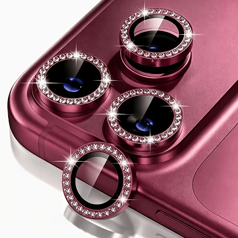 Luxury Bling Glitter Diamond Camera Lens Protector Film For iPhone Ultra 18 Fold 17 18 Pro Max 18Pro 17Pro Tempered Glass Cover