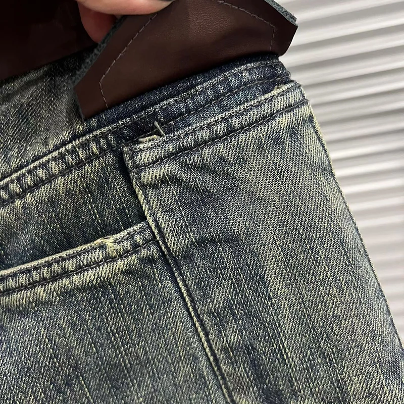 KBQ موضة نمط تقسم أحزمة فضفاضة شيك السراويل للنساء عالية الخصر المرقعة جيوب شيك بنطلون أنثى الاسلوب المناسب الشتاء