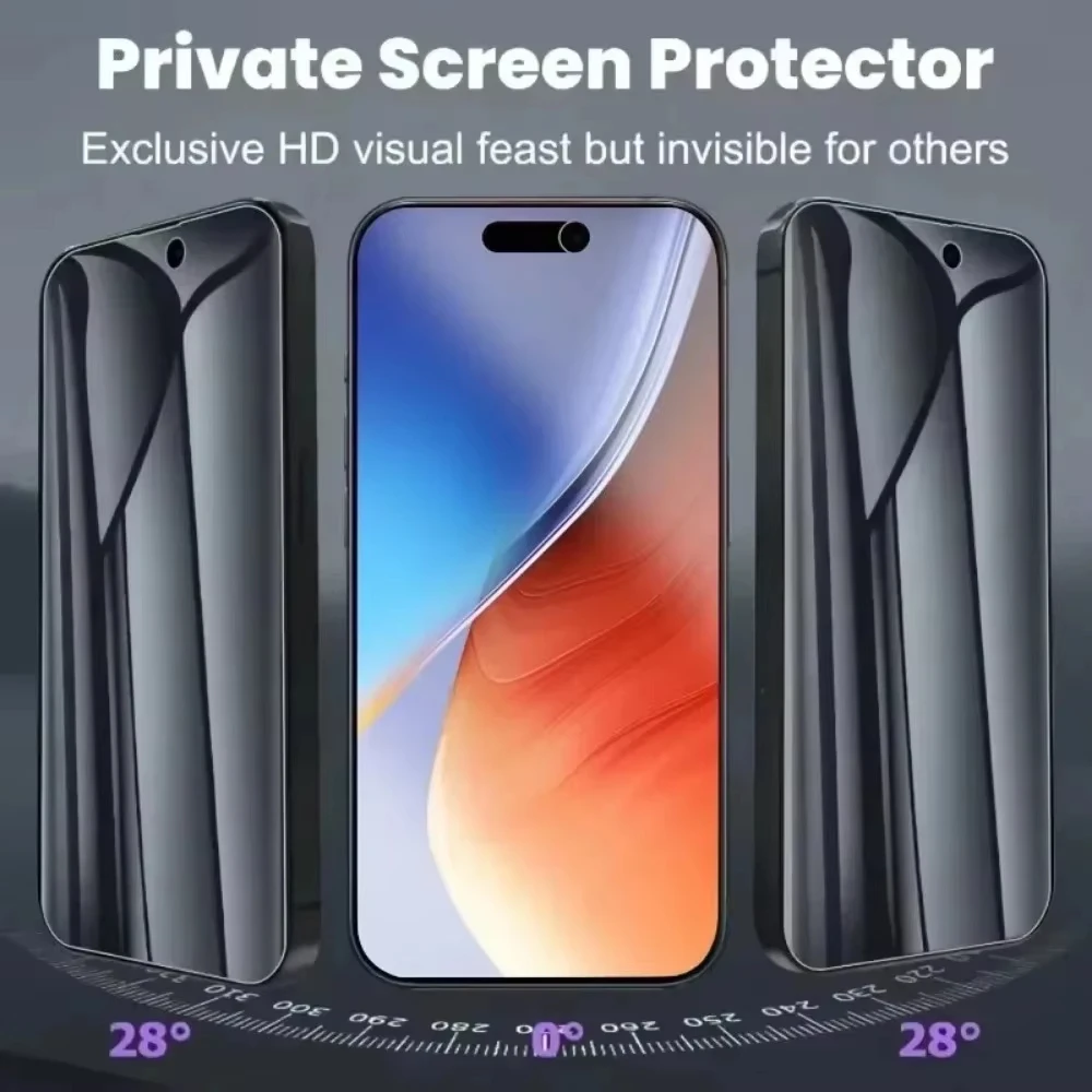1-4PCS Anti-Spy Hydrogel-Folie für iPhone 17 Pro Max 18 Pro Max 17 18Pro für iPhone Air Displayschutzfolie Hydrogel-Folie Sichtschutz – Detail 3
