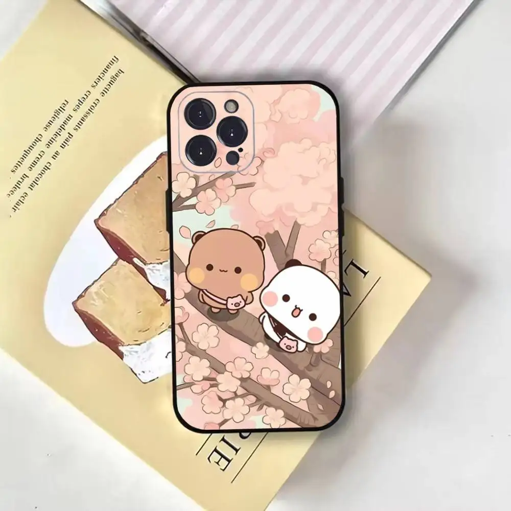 Engraçado bonito bubu dudu capa de telefone para iphone17,16,15,14,13,12,11 plus, pro max, capa preta macia